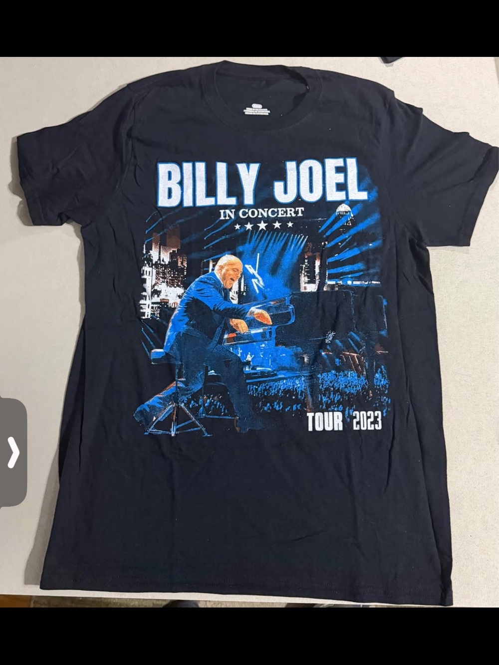 Tour 2023 Black Graphic Tee
